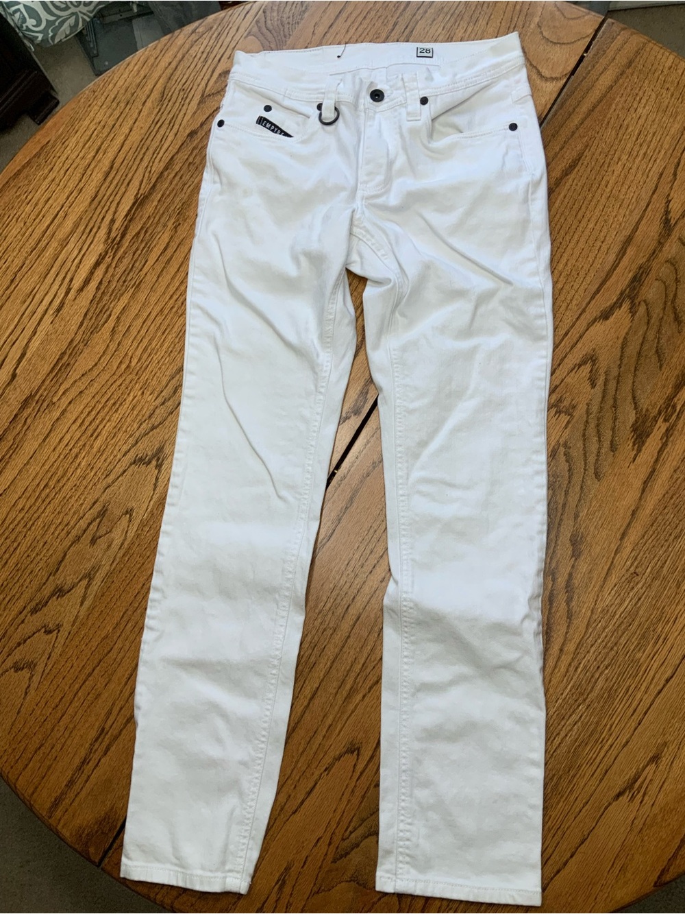 Empyre Men's White Slim Jeans Size 28 Like New Condition